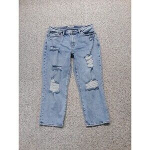 Abercrombie & Fitch 90s Y2K The Boyfriend Mid-Rise Vintage Distressed 32